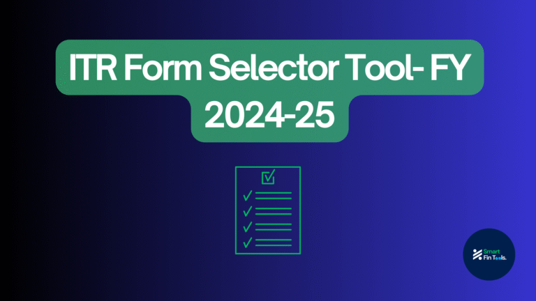 Know your ITR Form for FY 2425